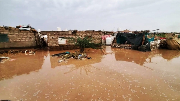 تضرر أكثر من 16 ألف أسرة نازحة جراء السيول في محافظة مأرب