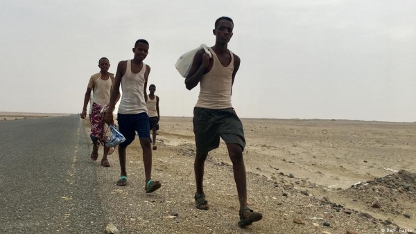 الهجرة الدولية: وصول أكثر من 97 ألف مهاجر أفريقي إلى اليمن خلال العام الفائت