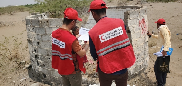 الهلال الأحمر القطري يطلق مشروعا لدعم الفئات المحتاجة والنازحين في عدة محافظات يمنية