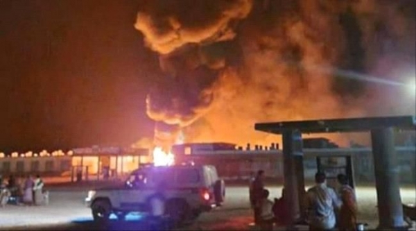 المهرة.. وفاة ثلاثة من موظفي شركة النفط في حريق اندلع في المحطة بقشن