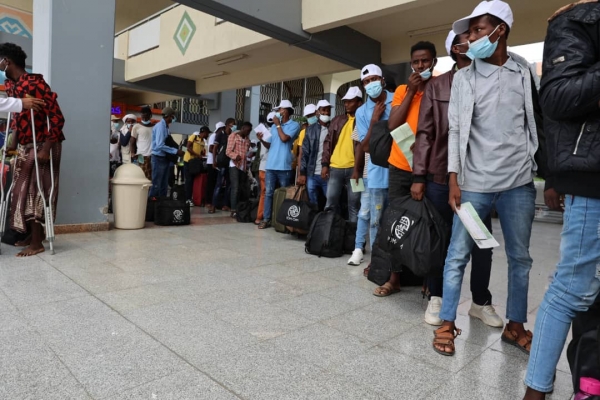 الهجرة الدولية تعلن إعادة 147 مهاجرًا إثيوبيًا من اليمن إلى بلادهم