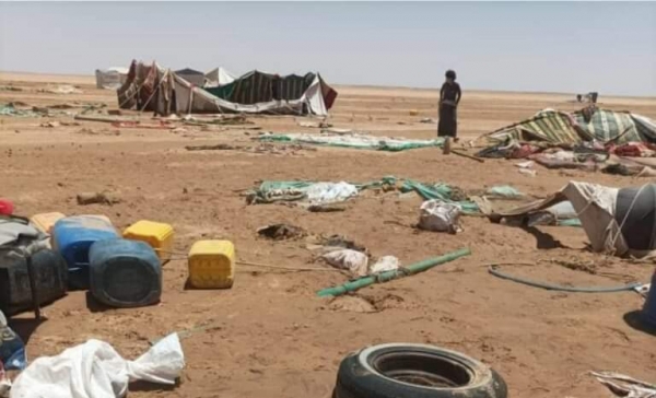 تقرير: تضرر أكثر من 3 آلاف أسرة نازحة جراء الأمطار في 5 محافظات يمنية